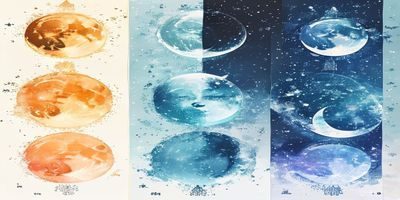 无颜之月全结局对比分析文章配图——六个结局的情感色调对比，从暖橙到冷蓝的视觉差异