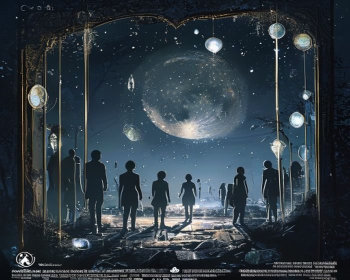 无颜之月2026夏季版本更新封面图——新章节碎镜之夜的场景预览，月光下破碎的镜子折射出多个人物侧影